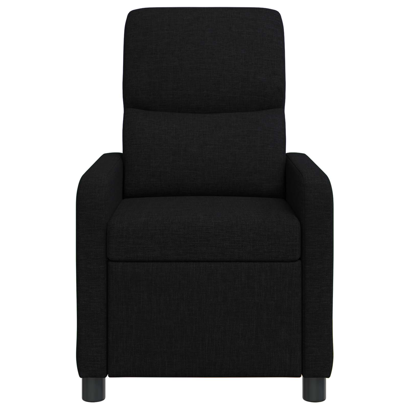 vidaXL Fotel recliner Czarny tkanina