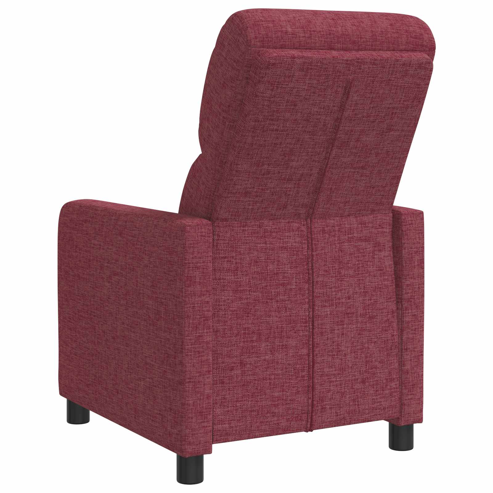vidaXL Fotel recliner Czerwone wino tkanina