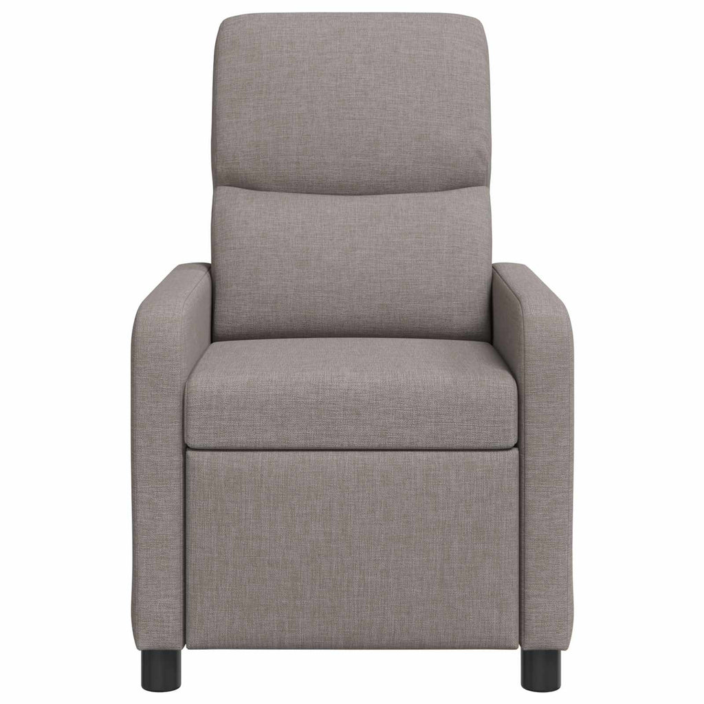 vidaXL Fotel recliner Ciemnoszary