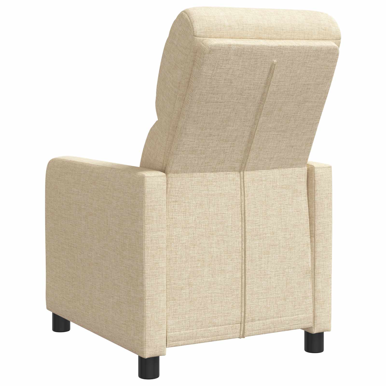 vidaXL Fotel recliner kremowy tkanina