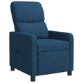 vidaXL Fotel recliner niebieski tkanina
