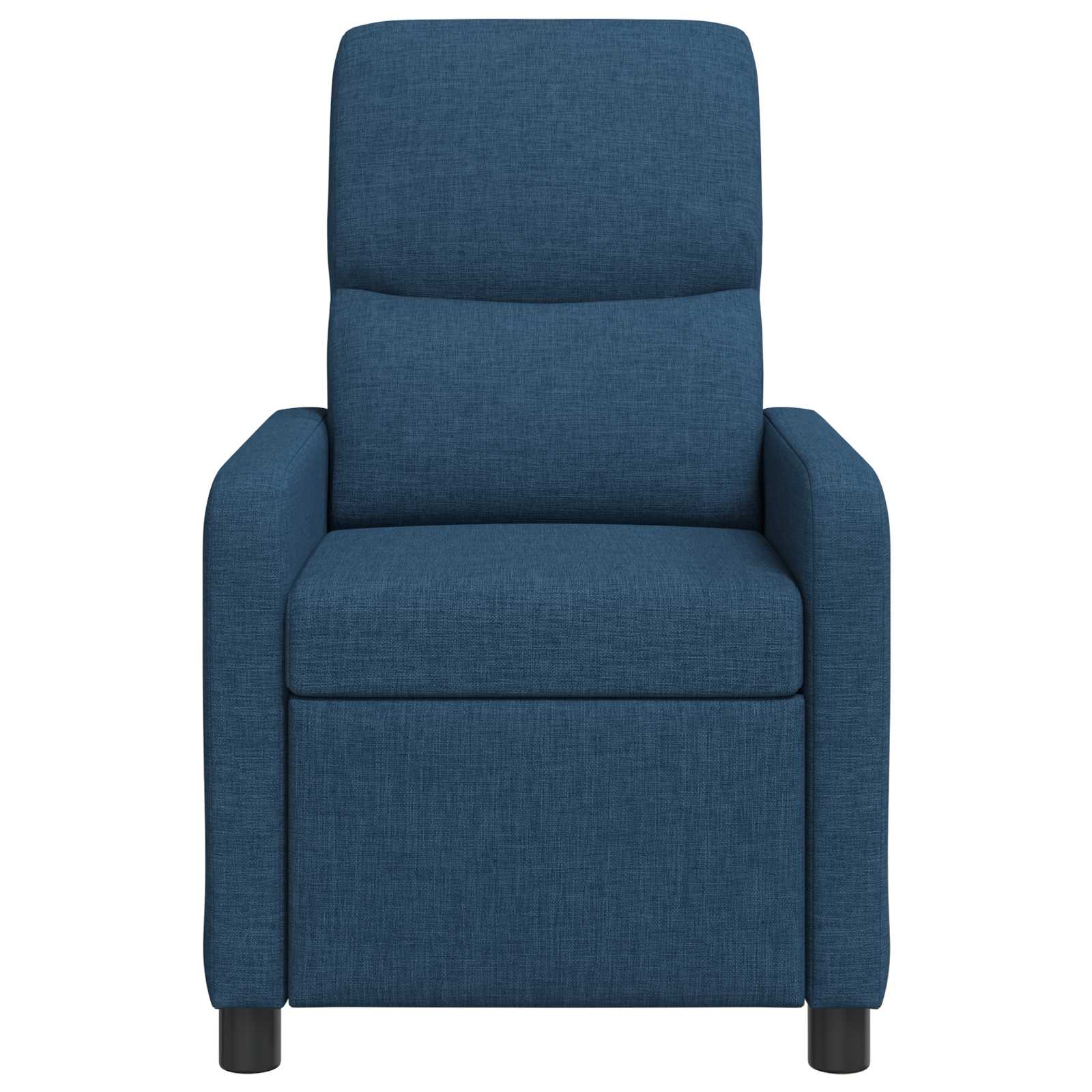 vidaXL Fotel recliner niebieski tkanina