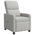 vidaXL Fotel recliner Szary chmur tkanina