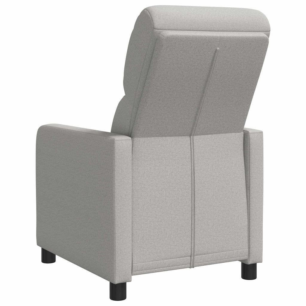 vidaXL Fotel recliner Szary chmur tkanina