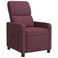 vidaXL Fotel recliner Fioletowy tkanina