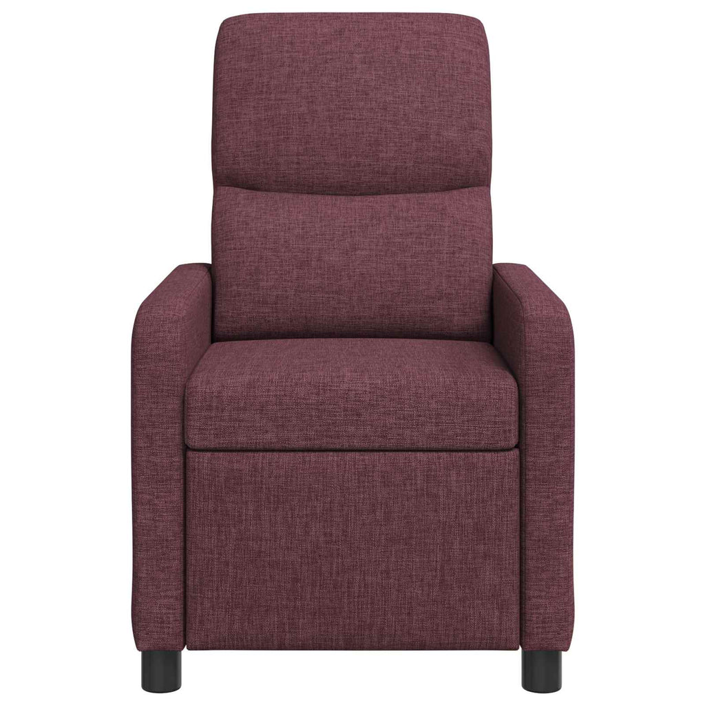 vidaXL Fotel recliner Fioletowy tkanina