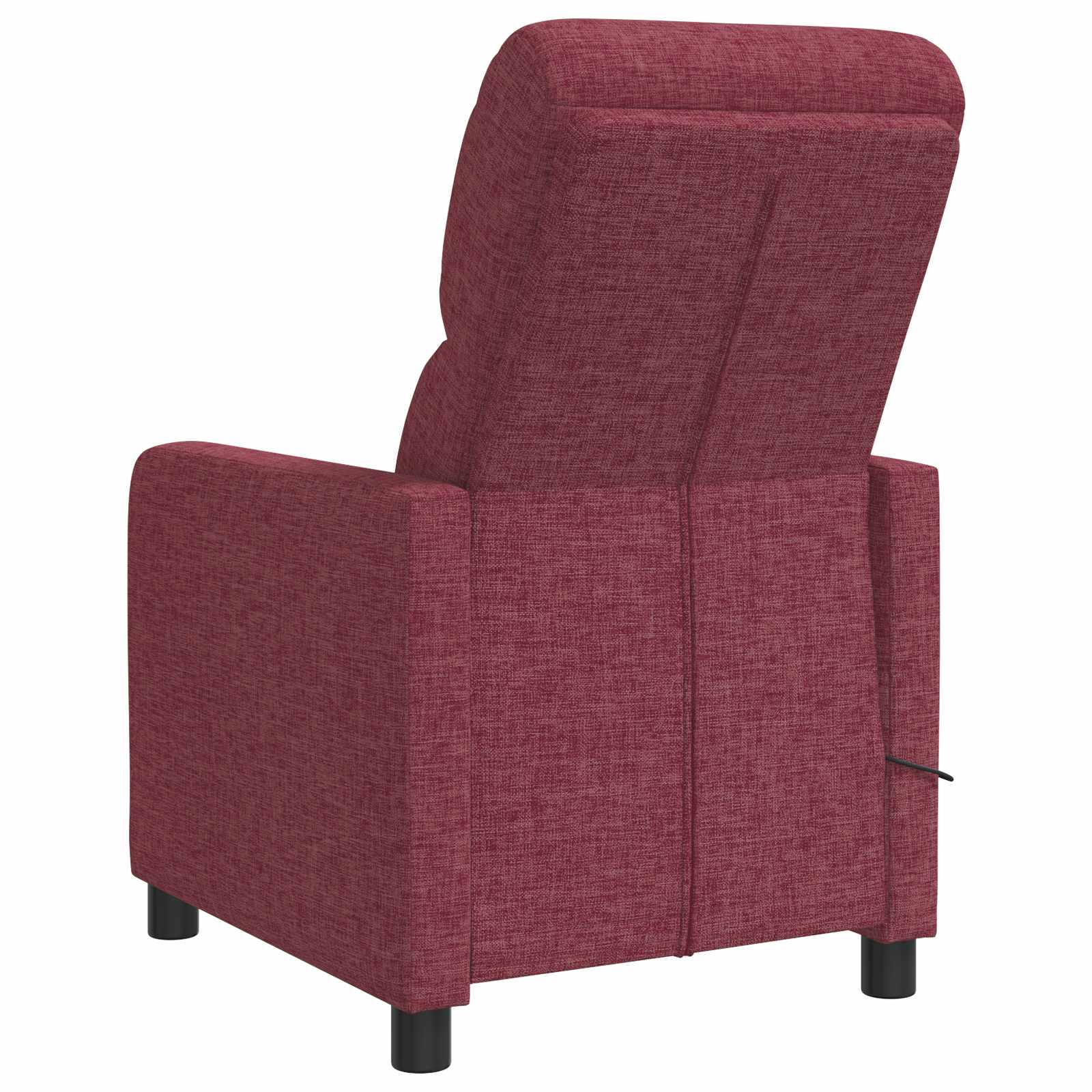 vidaXL Fotel recliner Czerwone wino tkanina