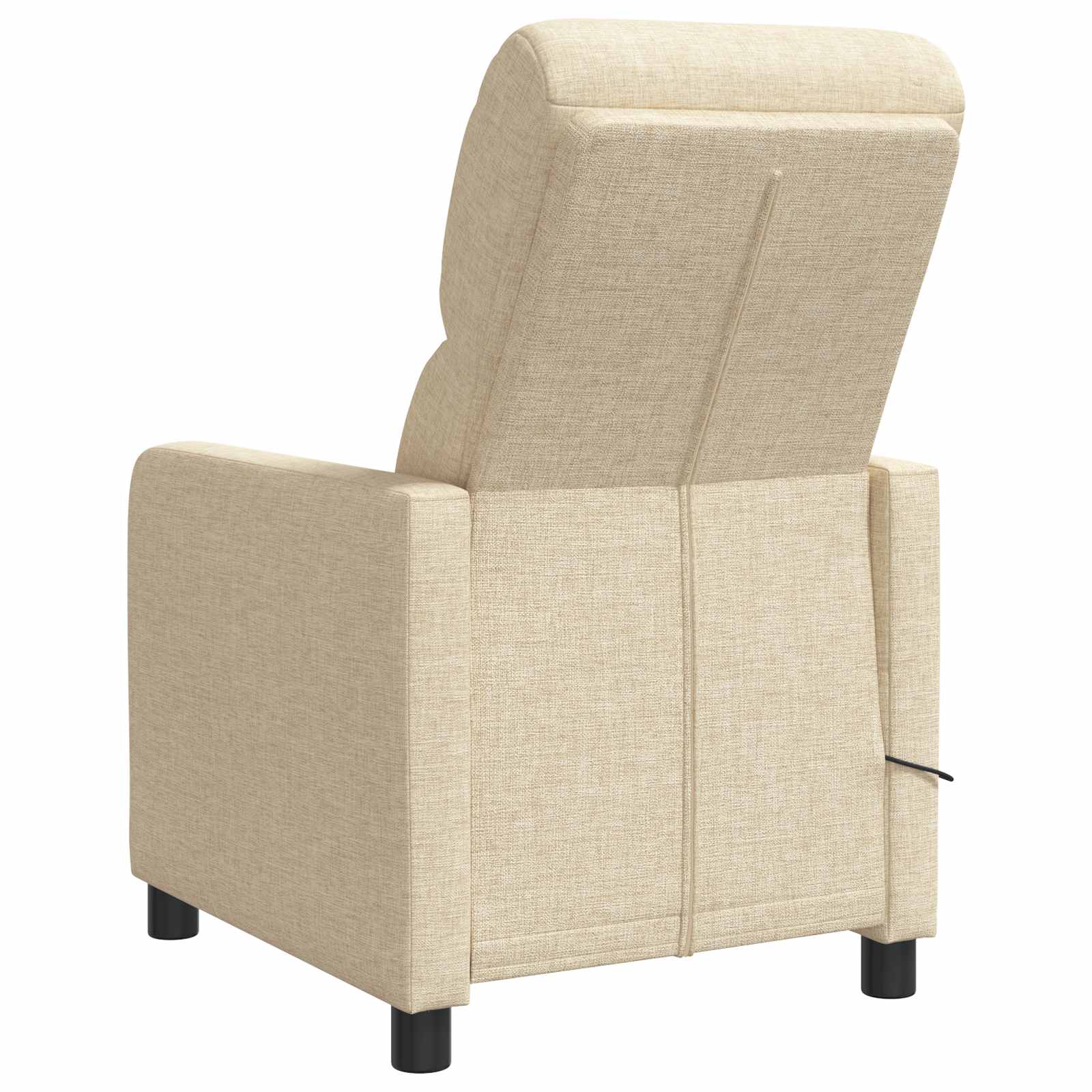 vidaXL Fotel recliner kremowy tkanina