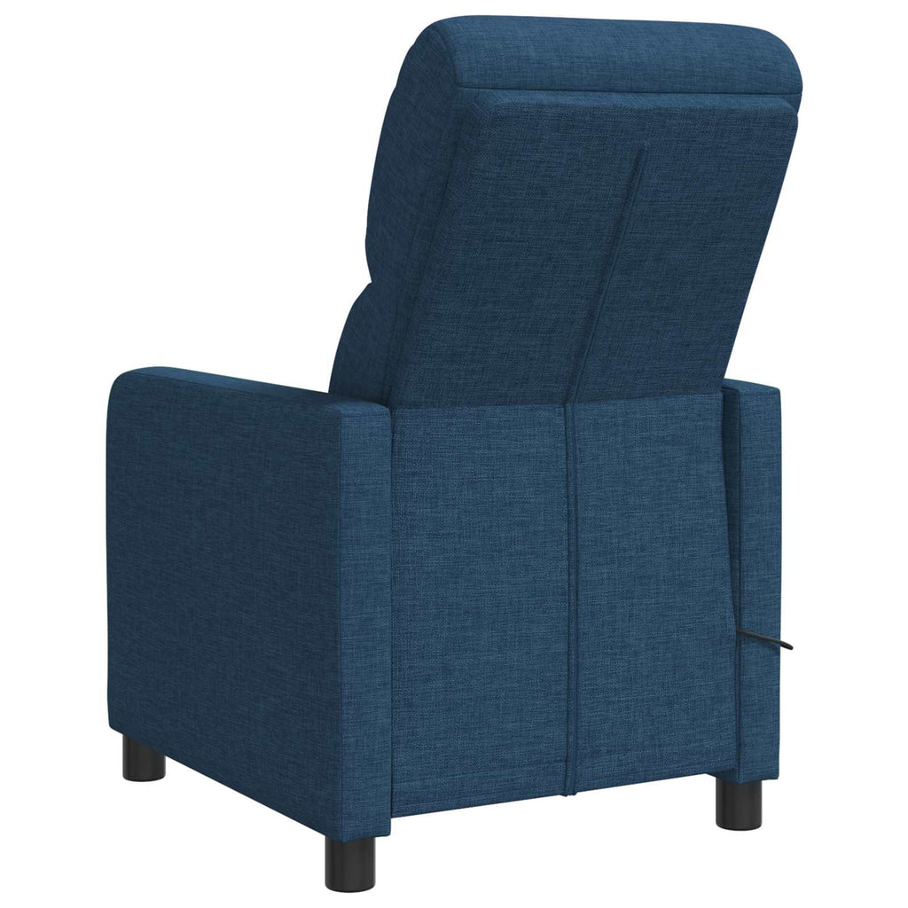 vidaXL Fotel recliner niebieski tkanina