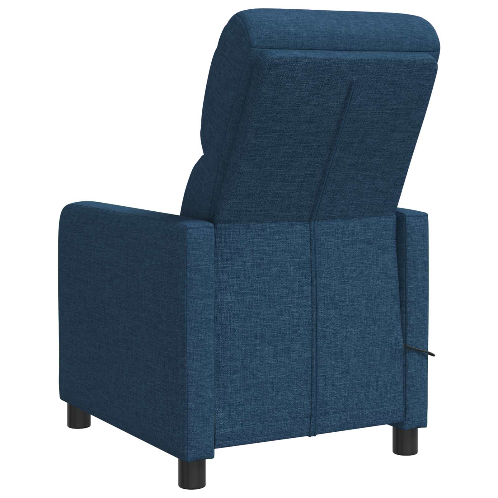 vidaXL Fotel recliner niebieski tkanina