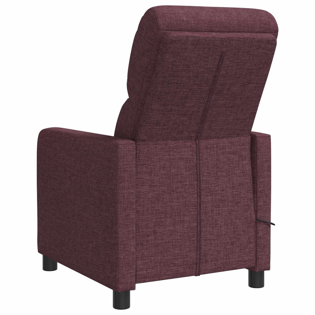vidaXL Fotel recliner Fioletowy tkanina