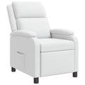 vidaXL Fotel recliner Biały Ekoskóra