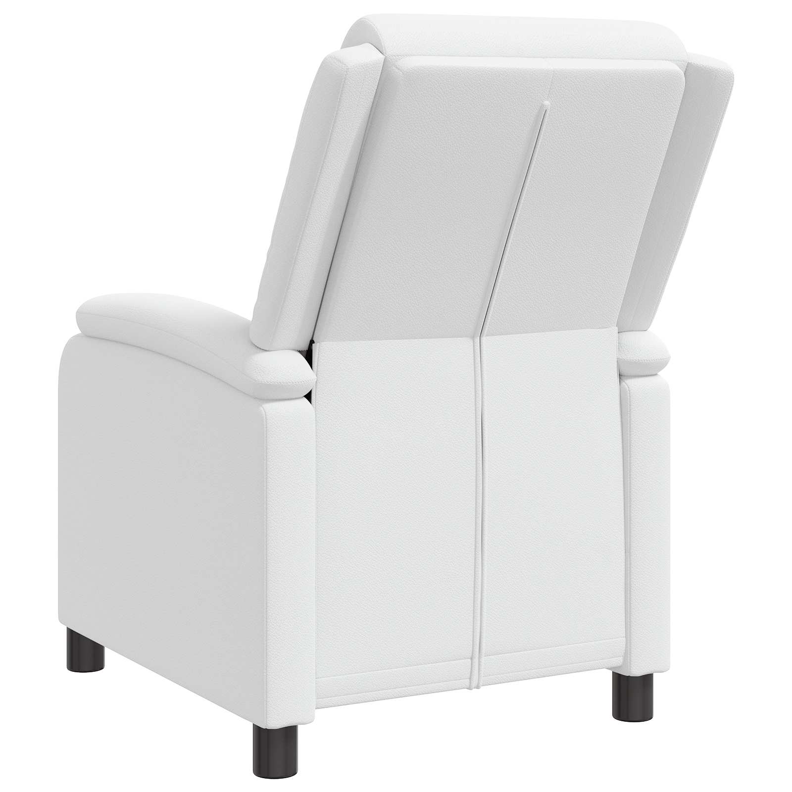 vidaXL Fotel recliner Biały Ekoskóra