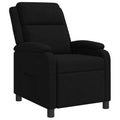 vidaXL Fotel recliner Czarny tkanina