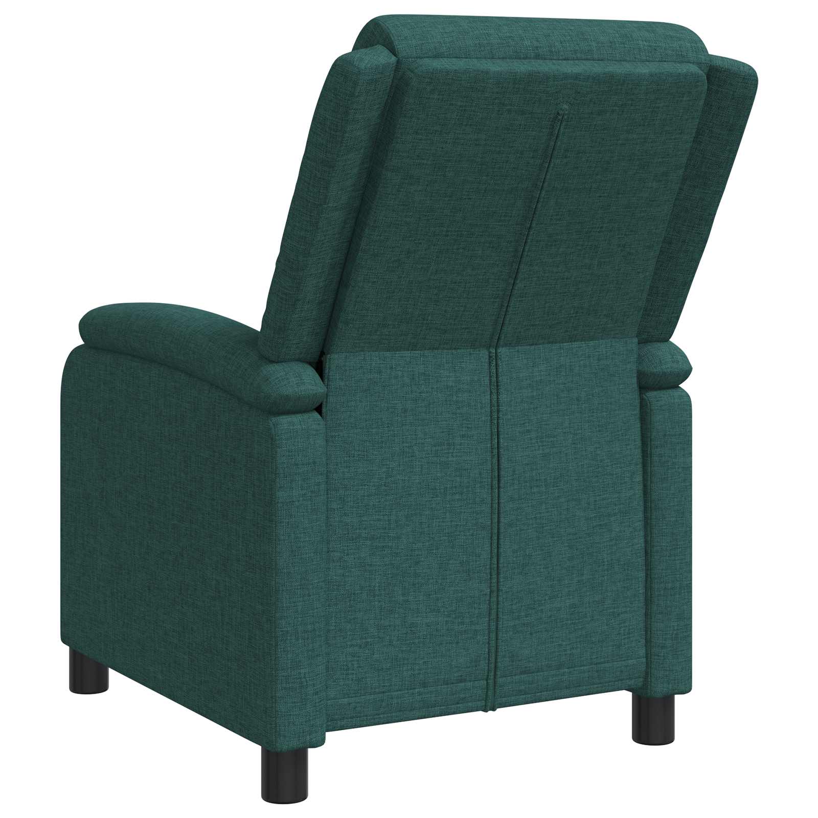 vidaXL Fotel recliner Ciemnozielony tkanina
