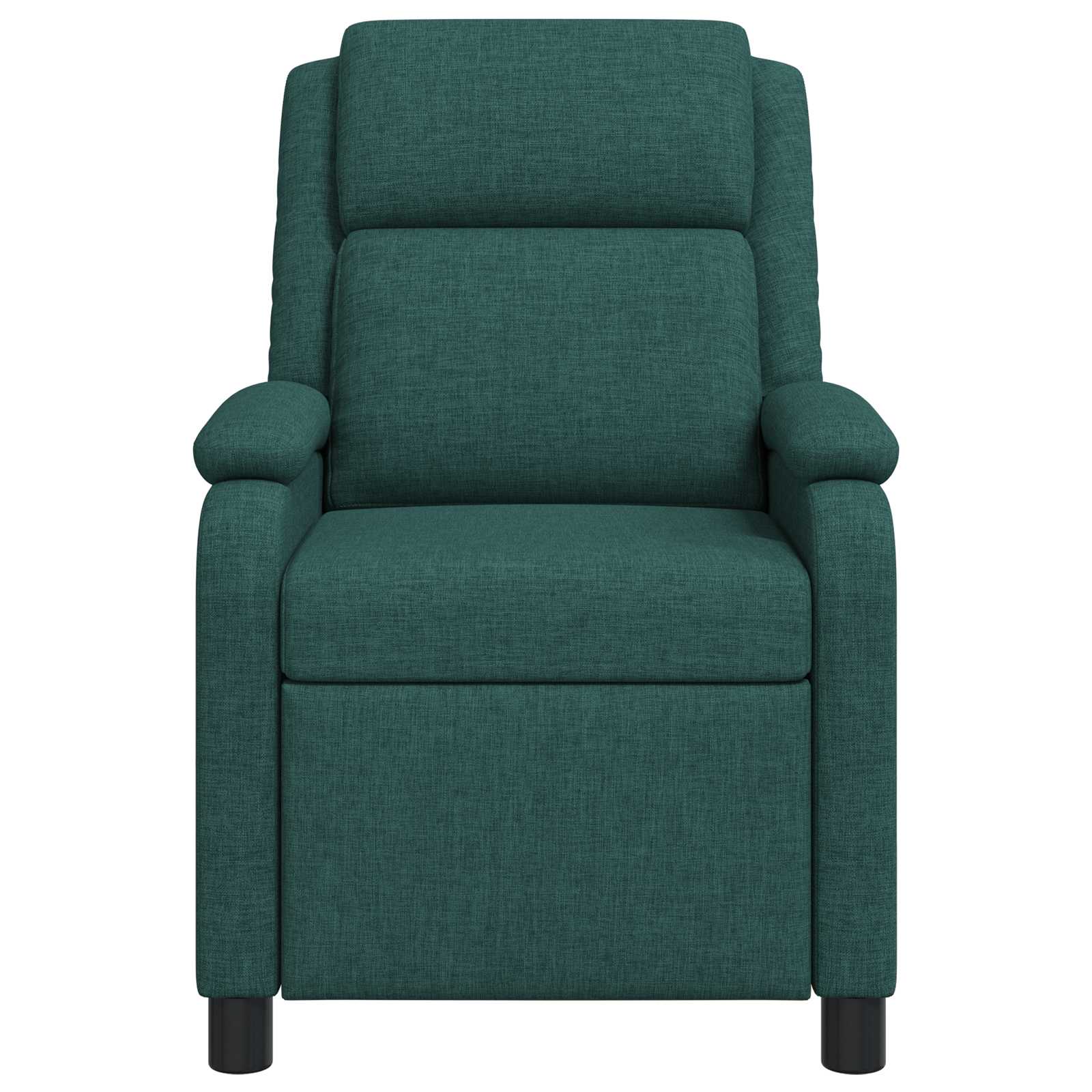 vidaXL Fotel recliner Ciemnozielony tkanina