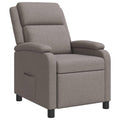 vidaXL Fotel recliner Ciemnoszary tkanina