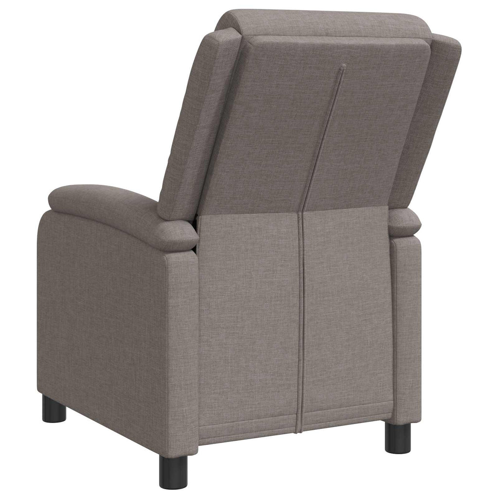 vidaXL Fotel recliner Ciemnoszary tkanina