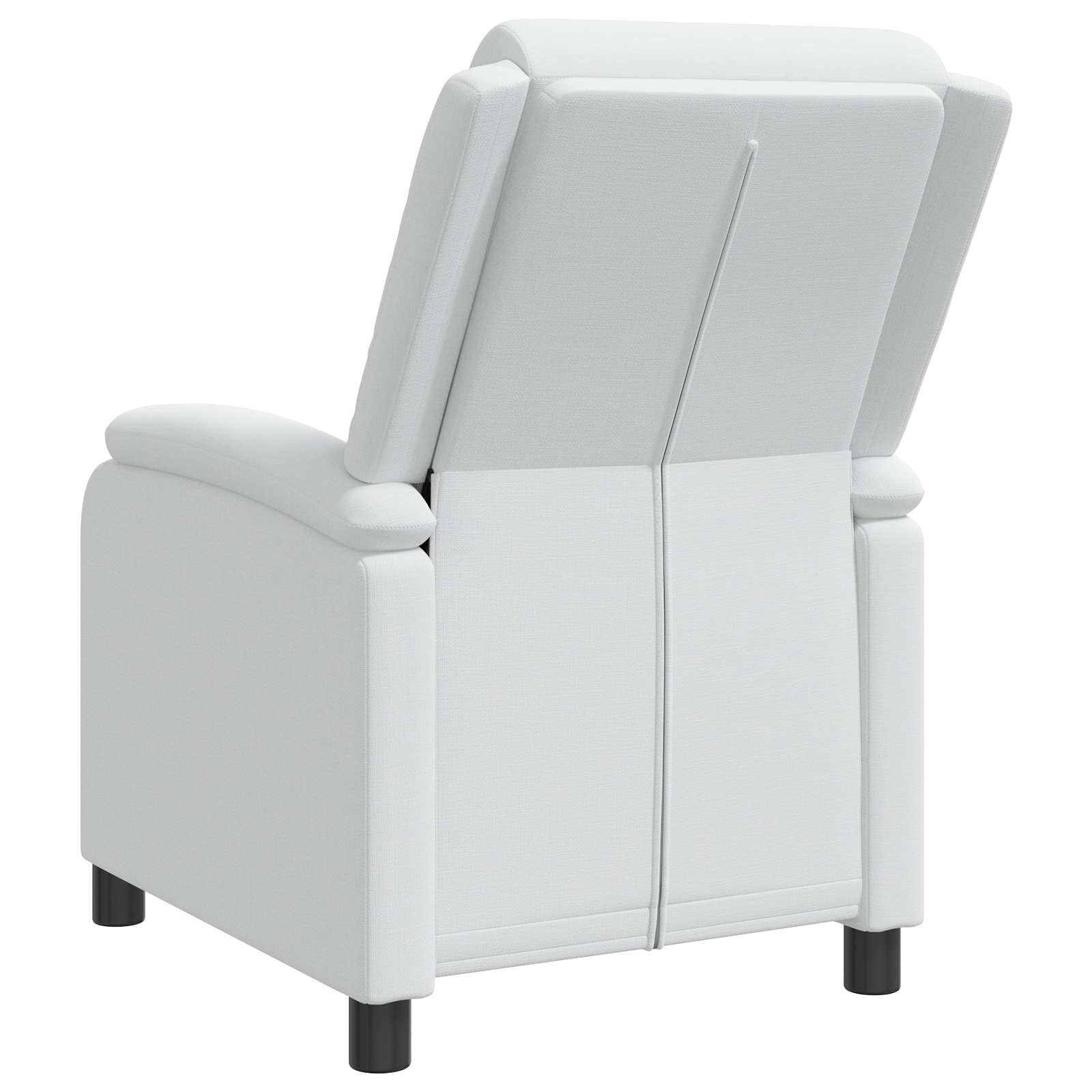 vidaXL Fotel recliner Biały tkanina