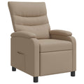 vidaXL Fotel recliner Cappuccino Ekoskóra