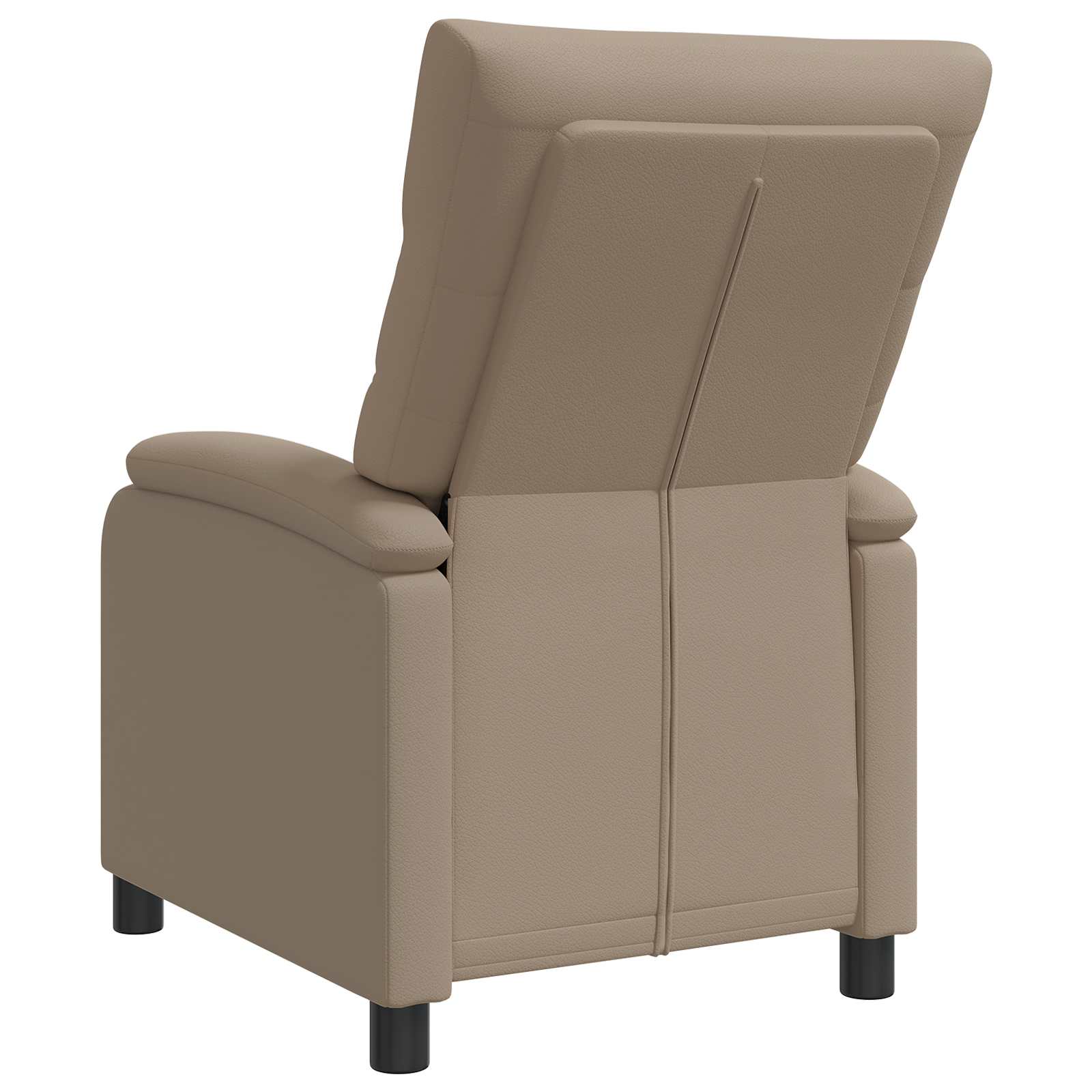 vidaXL Fotel recliner Cappuccino Ekoskóra