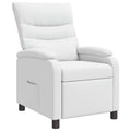 vidaXL Fotel recliner Biały Ekoskóra