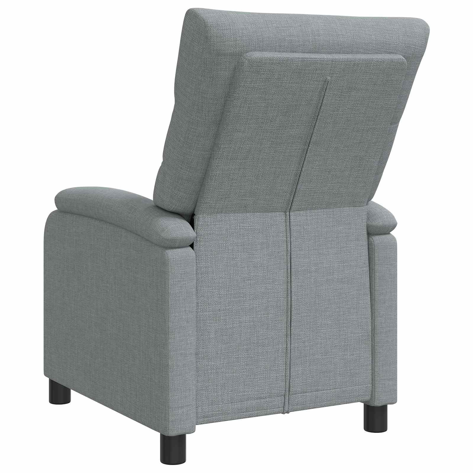 vidaXL Fotel recliner jasnoszary tkanina