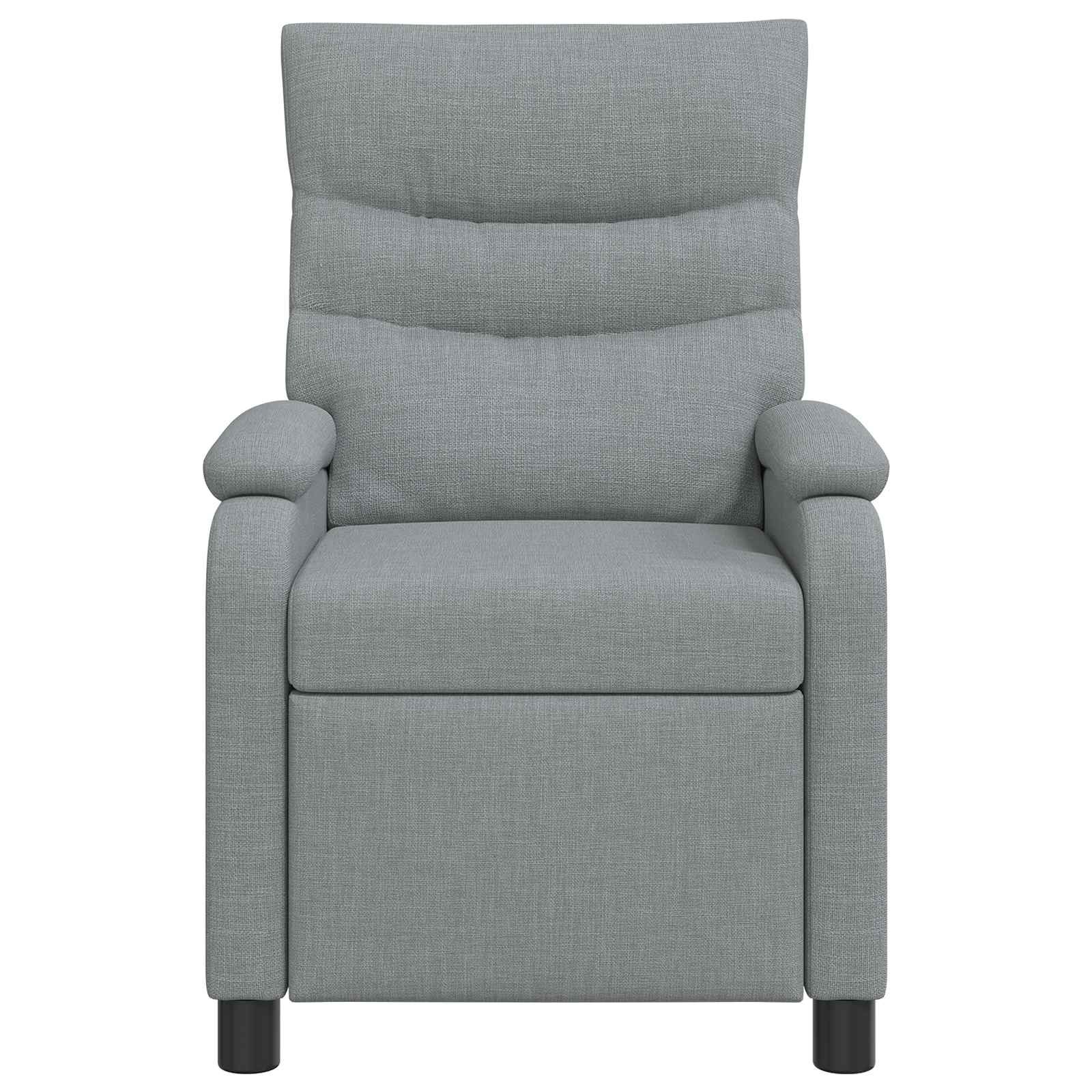 vidaXL Fotel recliner jasnoszary tkanina