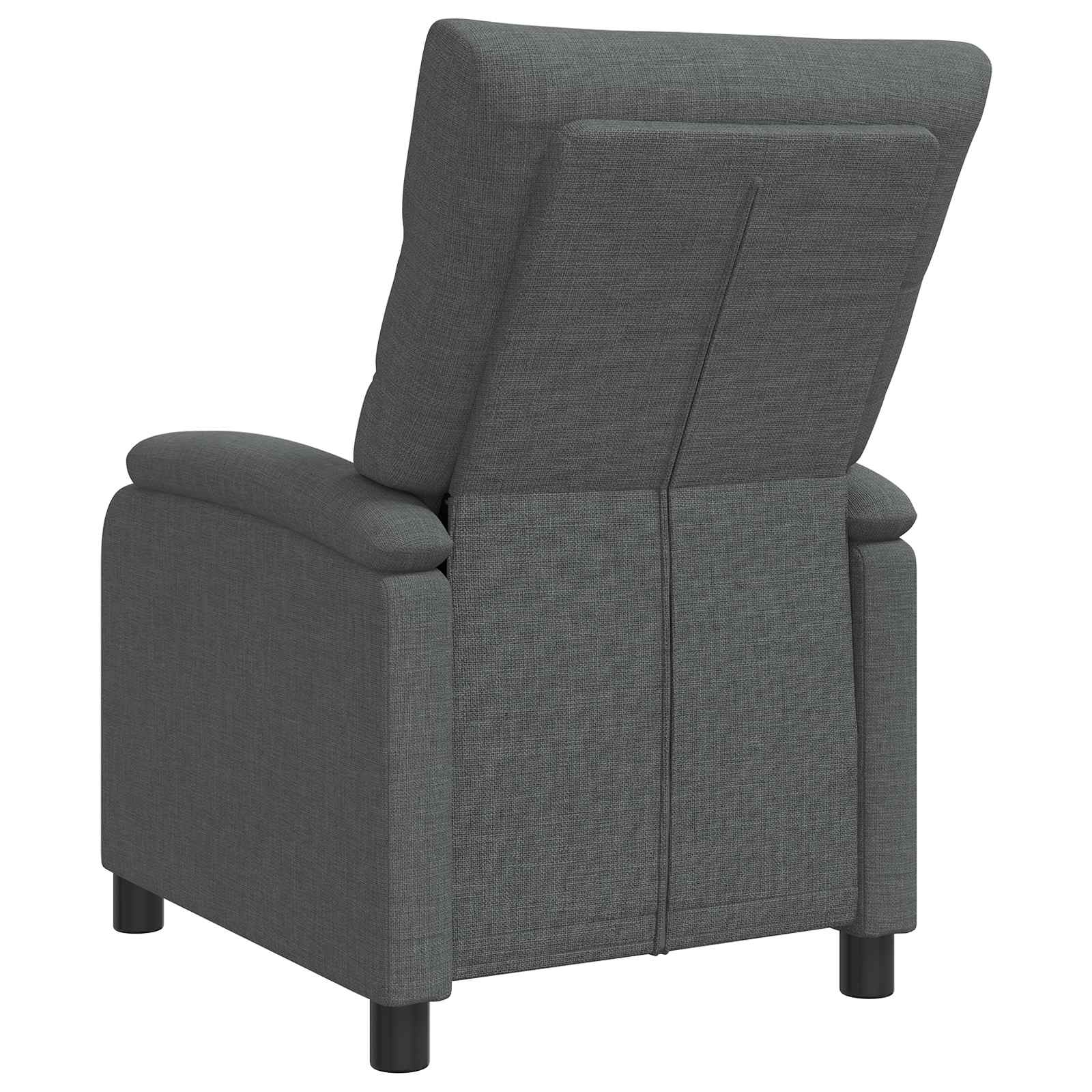 vidaXL Fotel recliner ciemnoszary tkanina