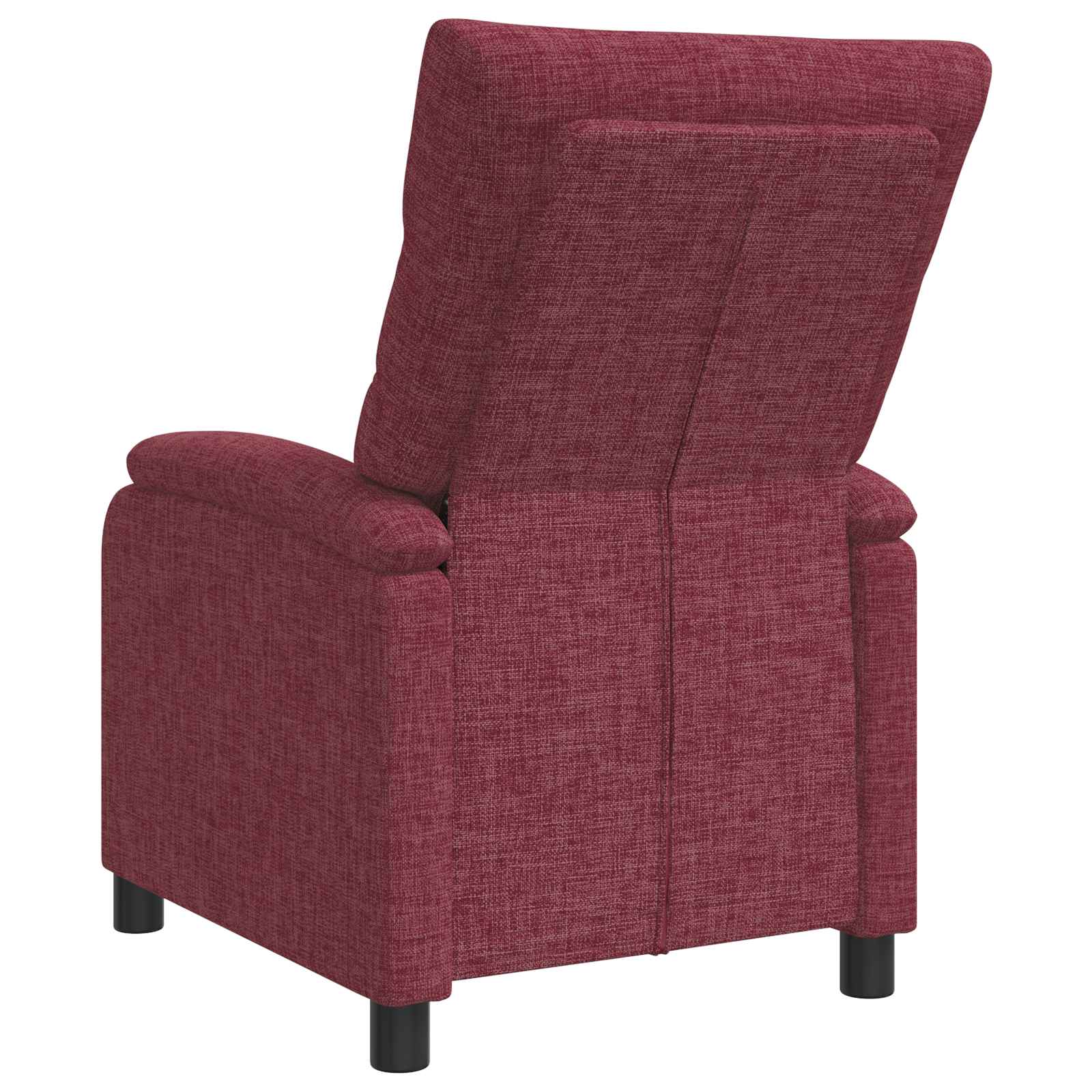 vidaXL Fotel recliner Czerwone wino tkanina
