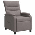 vidaXL Fotel recliner Ciemnoszary tkanina