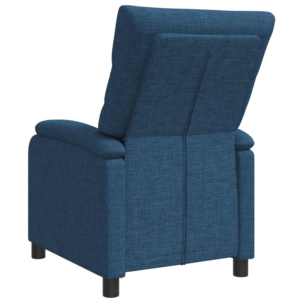 vidaXL Fotel recliner niebieski tkanina