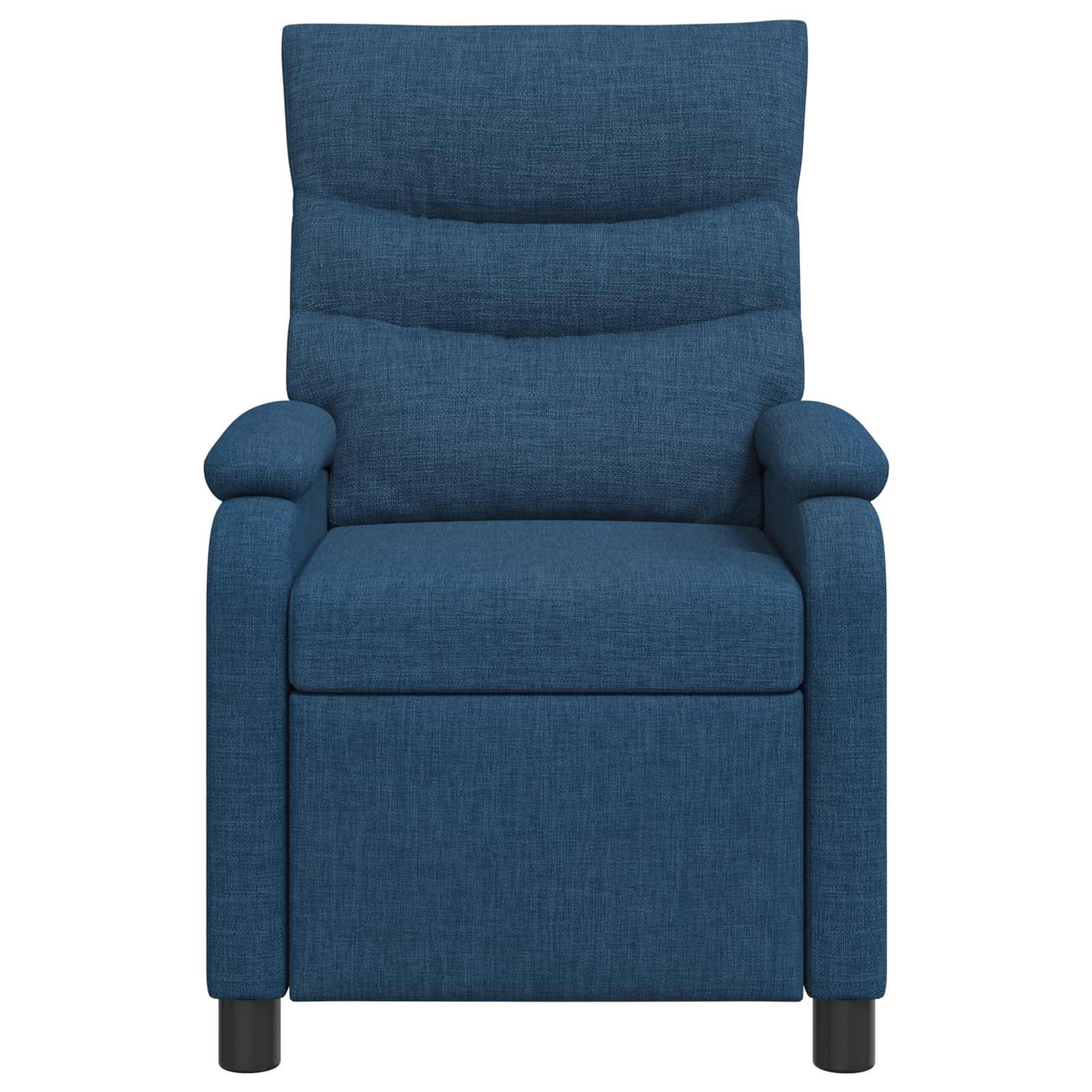 vidaXL Fotel recliner niebieski tkanina