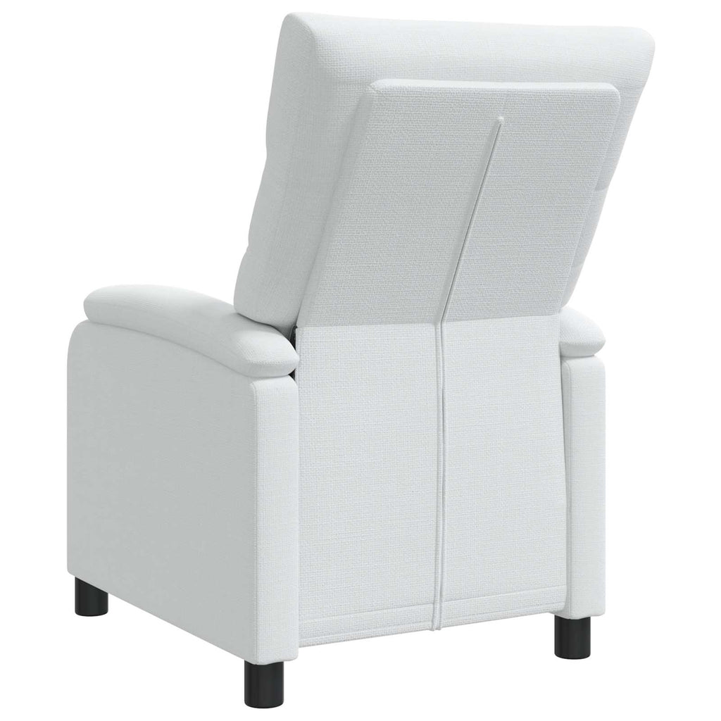 vidaXL Fotel recliner Biały tkanina