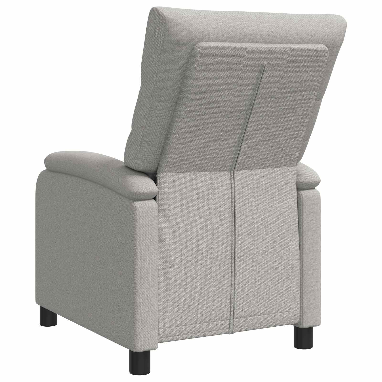 vidaXL Fotel recliner Szary chmur tkanina