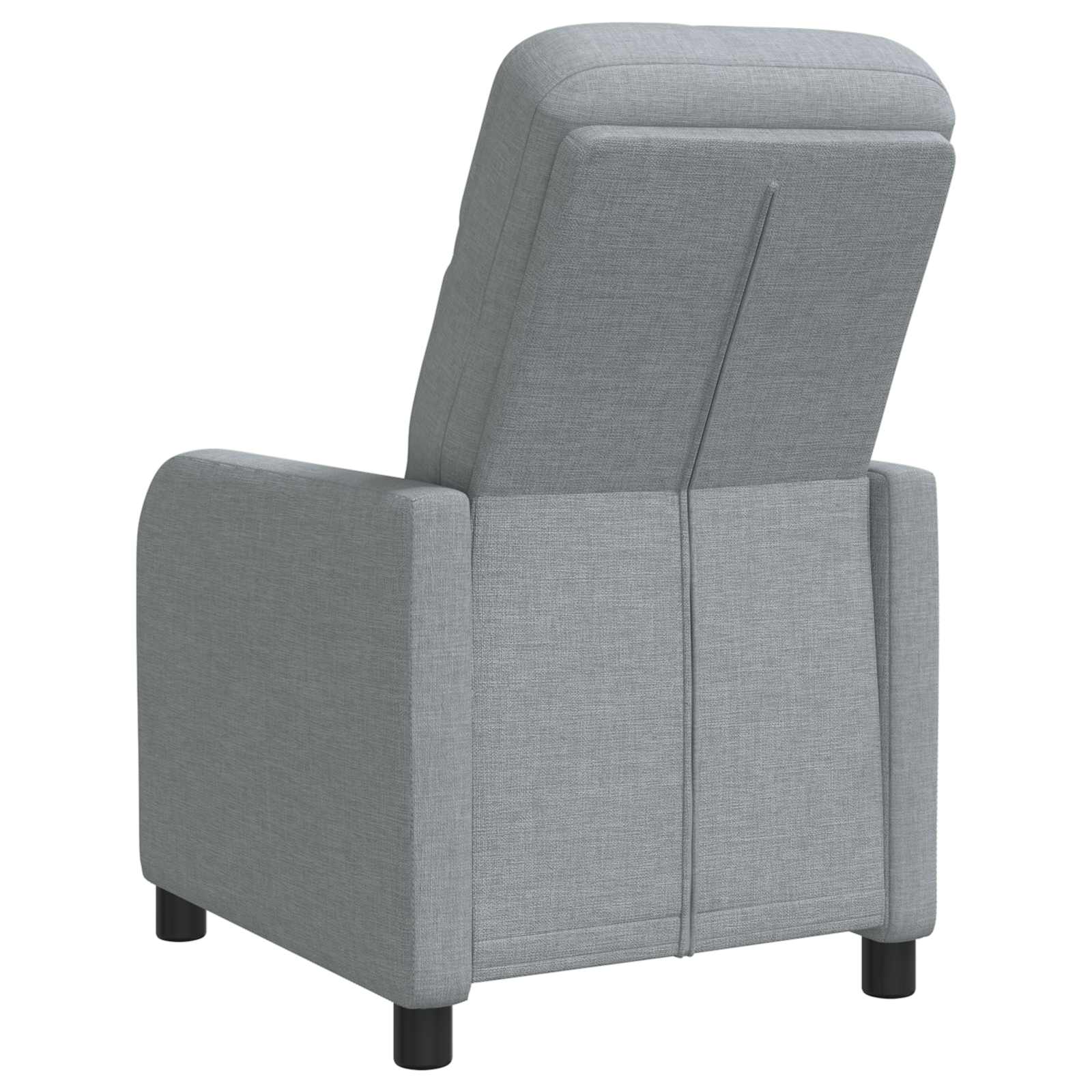 vidaXL Fotel recliner jasnoszary tkanina