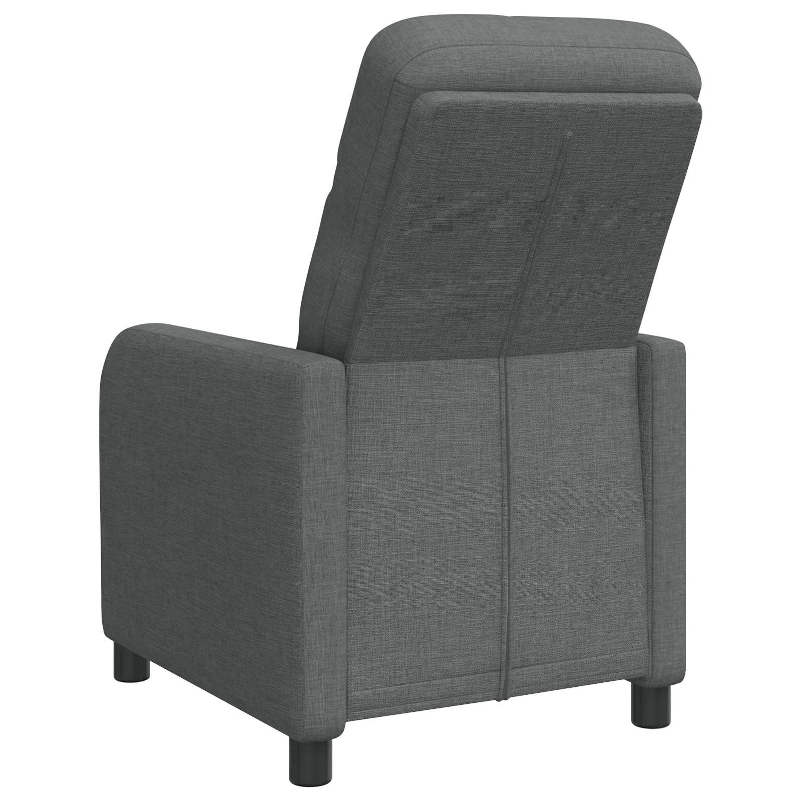 vidaXL Fotel recliner ciemnoszary tkanina