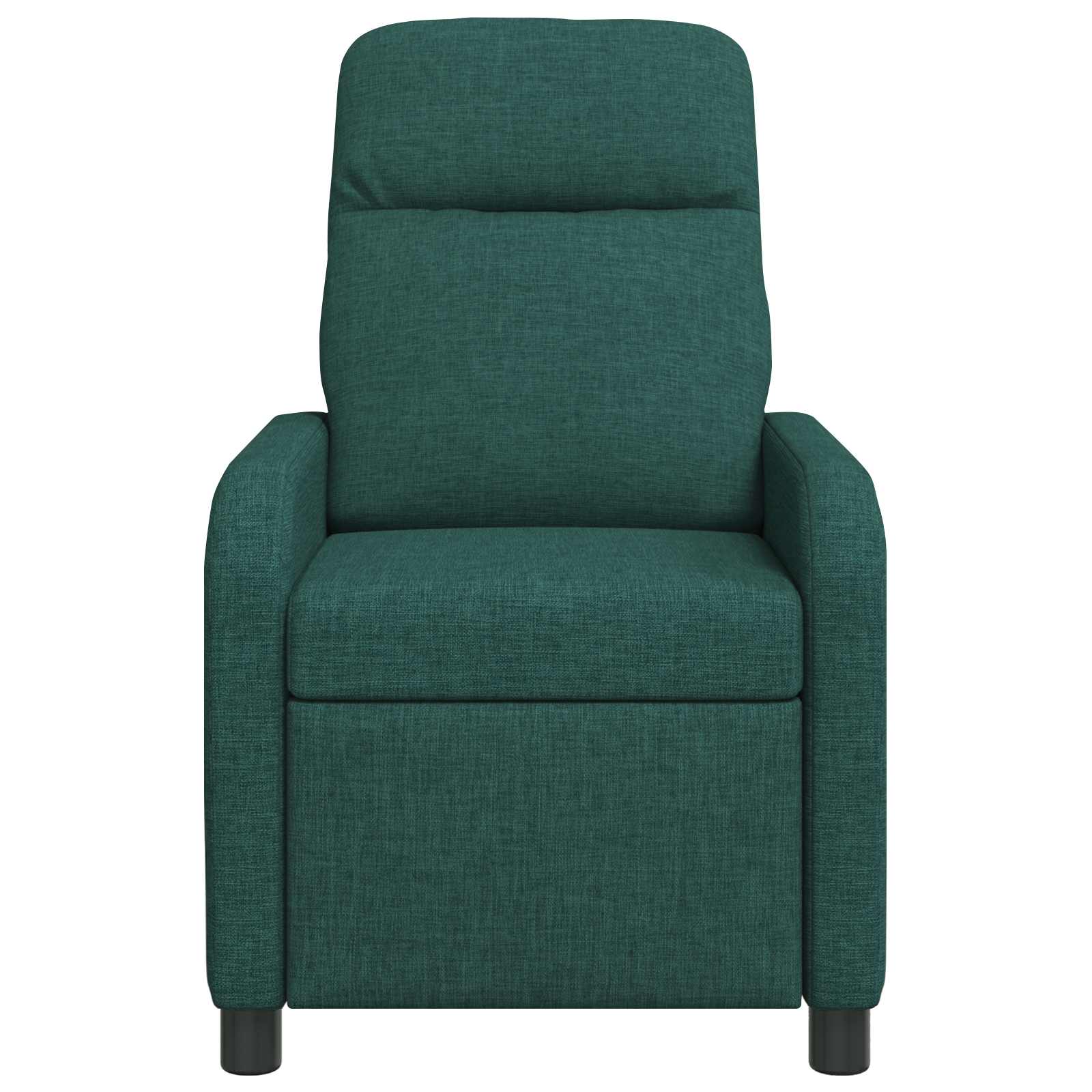 vidaXL Fotel recliner Ciemnozielony tkanina