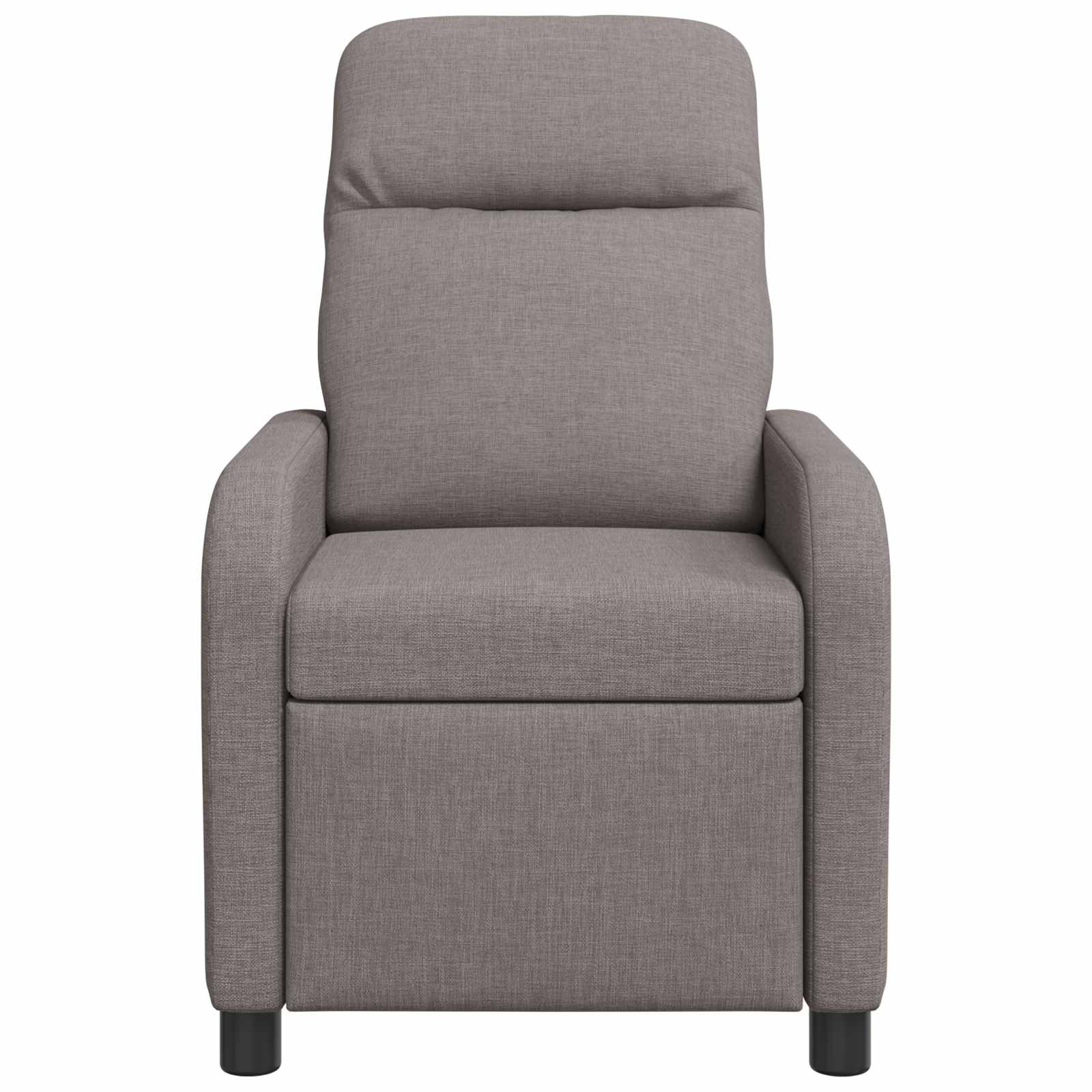 vidaXL Fotel recliner Ciemnoszary tkanina