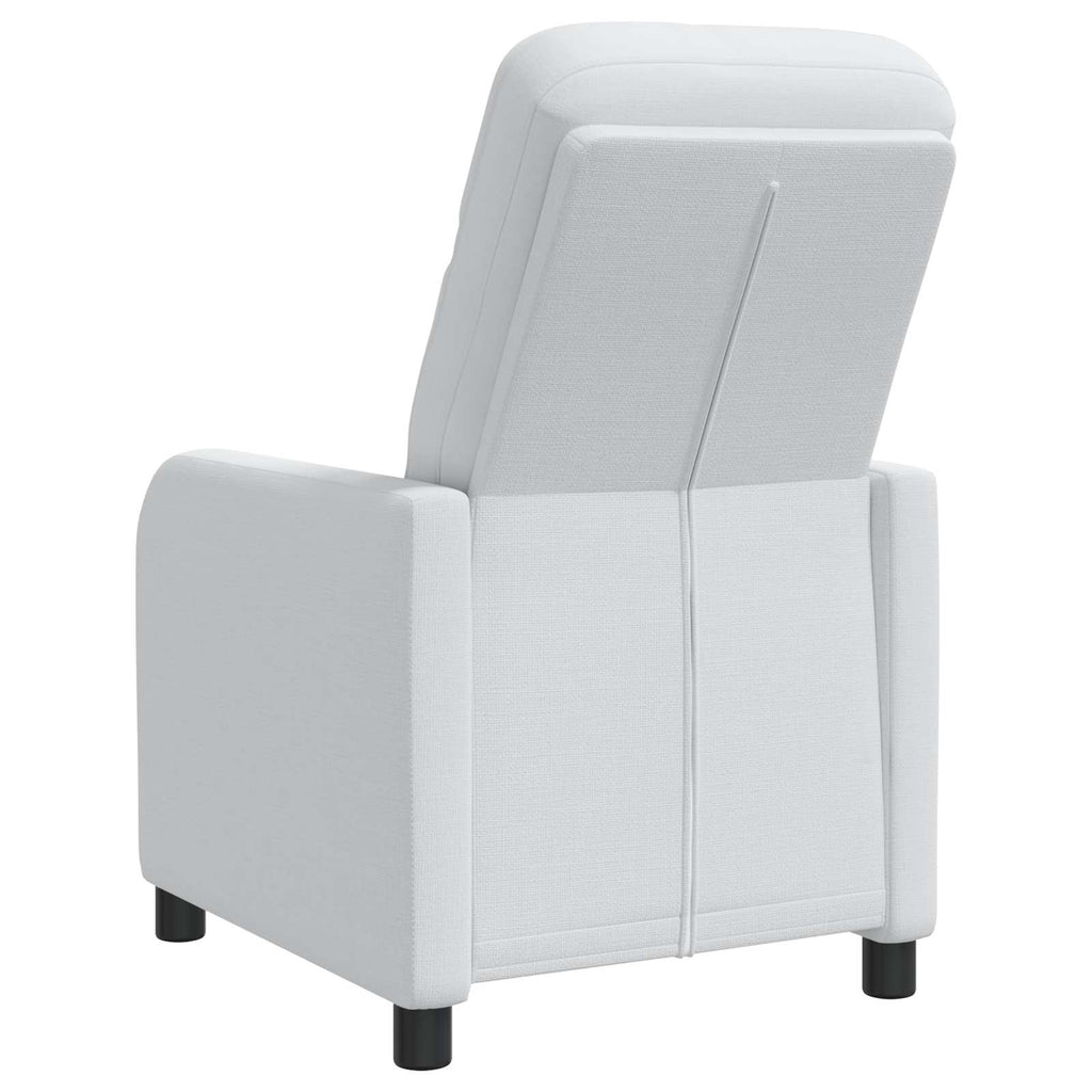vidaXL Fotel recliner Biały tkanina