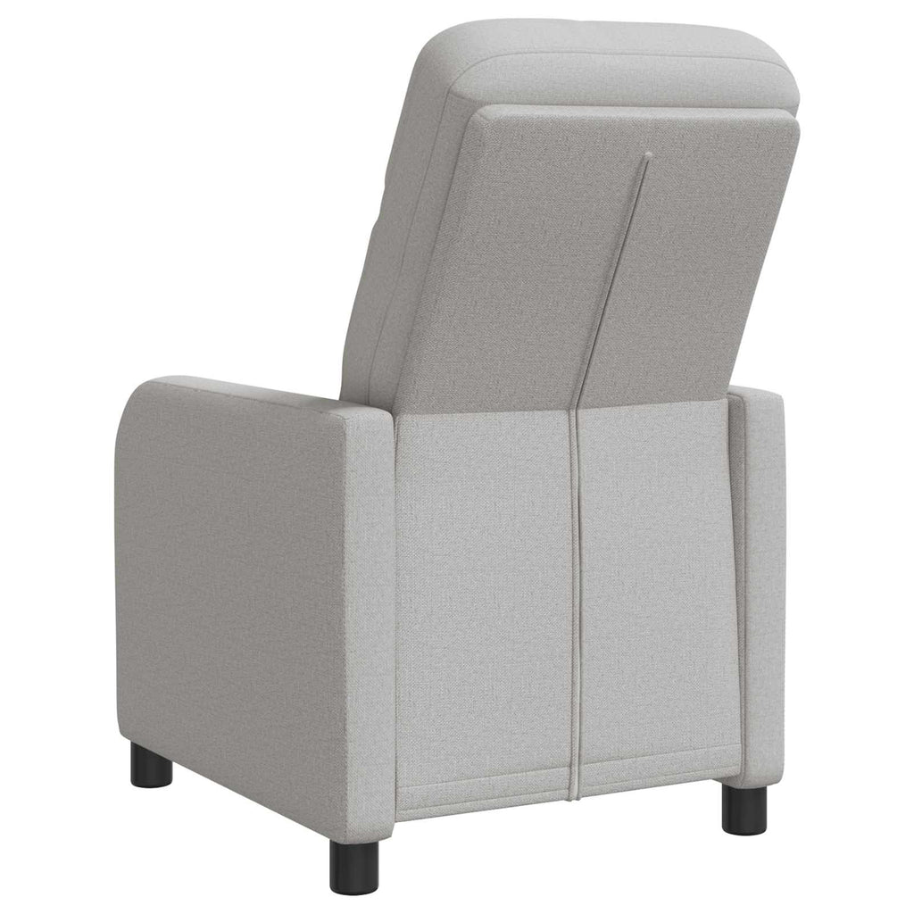 vidaXL Fotel recliner Szary chmur tkanina