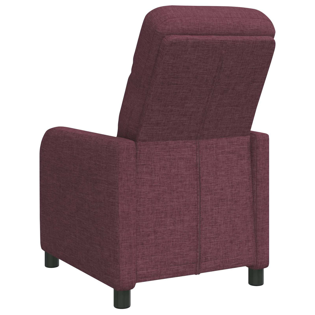 vidaXL Fotel recliner Fioletowy tkanina