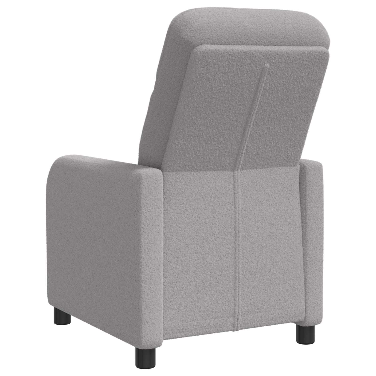 vidaXL Fotel recliner jasnoszary Bouclé
