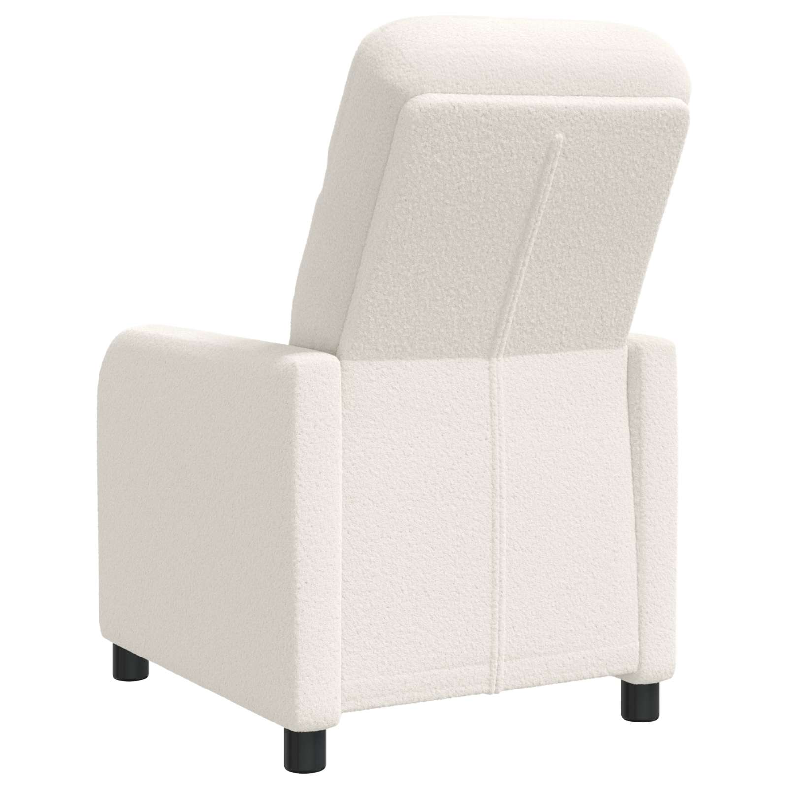 vidaXL Fotel recliner kremowy Bouclé
