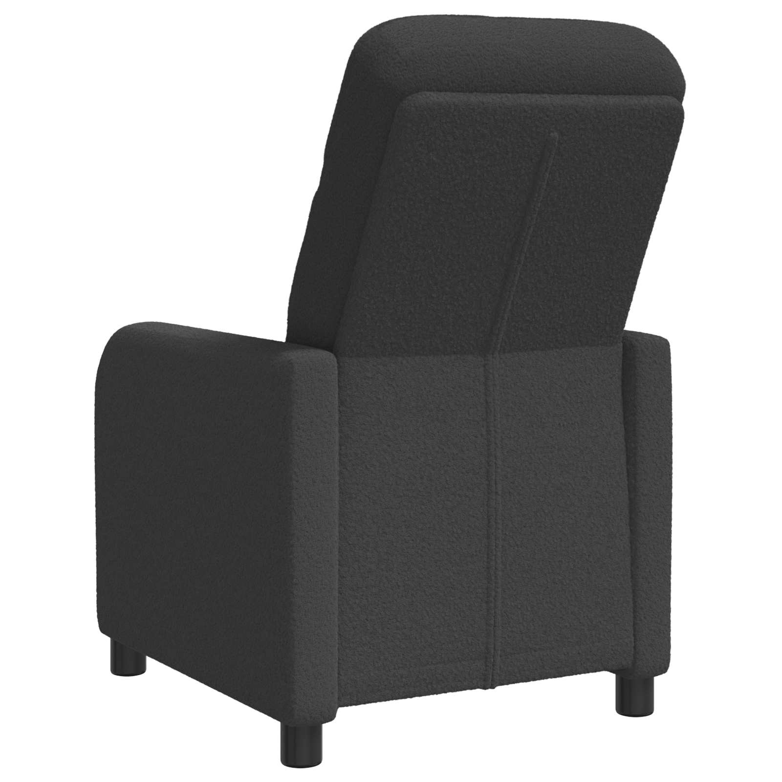 vidaXL Fotel recliner ciemnoszary Bouclé