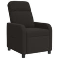 vidaXL Fotel recliner Czarny Bouclé