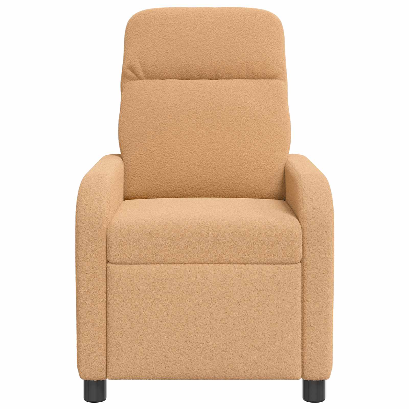 vidaXL Fotel recliner Beżowy Bouclé