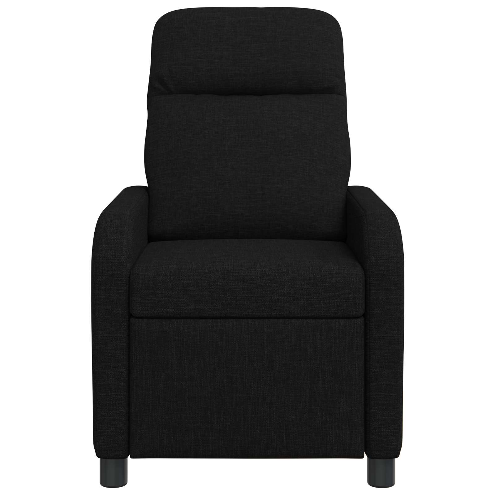 vidaXL Fotel masujący Czarny tkanina