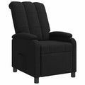 vidaXL Fotel recliner Czarny tkanina