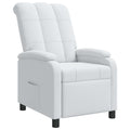 vidaXL Fotel recliner Biały tkanina